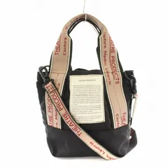 シアタープロダクツ THEATRE PRODUCTS 2WAY NYLON TOTE MISSISSIPPI S ナイロン トート ショルダーバッグ ロゴ 黒 ブラック /KU
