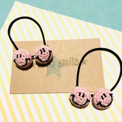 ニコちゃんヘアゴム　2個セット