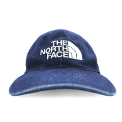 THE NORTH FACE デニム ベースボールキャップ FREE インディゴ ブルー TNFロゴ 刺繍 NN01830