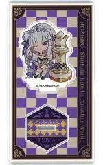 【中古】アクリルスタンド・アクリルパネル エミリア 「Re：ゼロから始める異世界生活 ミニアクリルスタンド」 ローソン・＠Loppi・HMV＆BOOKS online限定