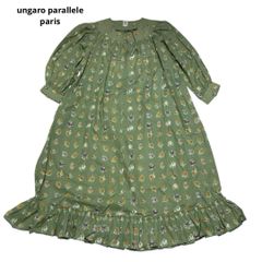 ungaro parallele paris ワンピース　ゆったり自然グリーン系