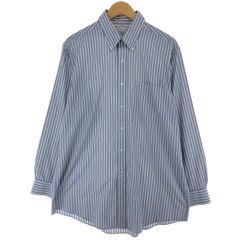 古着 ブルックスブラザーズ Brooks Brothers Est.1818 長袖 ボタンダウンストライプシャツ メンズL相当/eaa490161