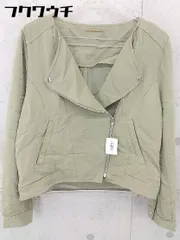 ◇ mysty woman ミスティウーマン 長袖 ノーカラージャケット サイズFREE カーキ系 レディース 【中古】 【1103190007893】のサムネイル