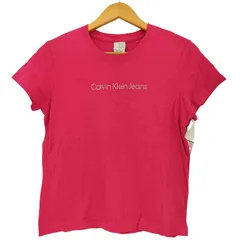 カルバンクラインジーンズ Calvin Klein Jeans Y2K ラインストーン ピチT レディース import：L 