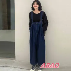 デニムサロペット デニム 未使用 サロペット パンツ レディース シンプル 秋 春 ネイビー サロペット オールインワン ワイドパンツ おしゃれ かわいい 楽ちん きれいめ オーバーサイズsw130