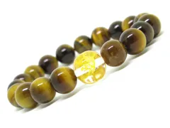 【干支ブレスレット】寅&イエロータイガーアイ　天然石　パワーストーン