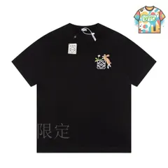 【今日WTO】LOEWE ロエベ 新シリーズ logo ウサギ柄 ショートスリーブ T シャツ-PS43