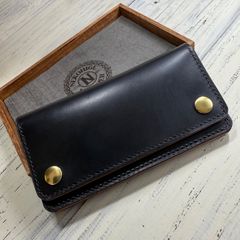 【トラッカーウォレット ロング 3層】クロムエクセル 茶芯 TALON ゴールド