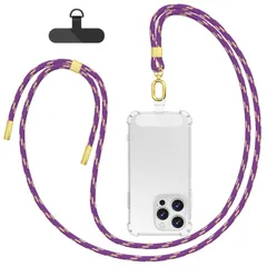 【数量限定】携帯ストラップ 軽量 可愛い 斜めがけ 人気 ショルダー 首から下げる スマホ スマホ 長さ調整可能 付*2枚) 着脱簡単断裂を防ぐ ホルダー (ストラップ 耐久性 首掛け/肩掛け ストラップ 全機種対応 [Qyoocom]