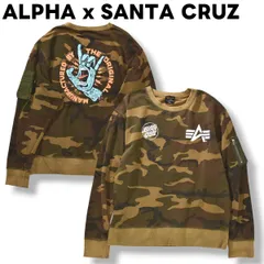 SANTA CRUZ ALPHA サンタクルーズ アルファ スウェット 迷彩 L