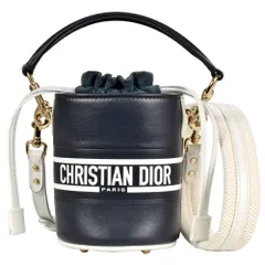 クリスチャンディオール Christian Dior ヴァイブ マイクロバケット ショルダーバッグ レザー ブラック ハンドバッグ レディース【中古】