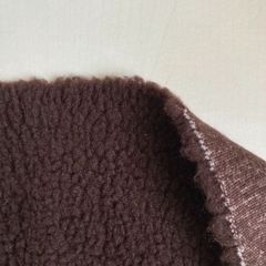 ボアフリース　こげ茶　カット生地　0.6ｍ