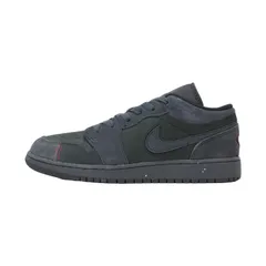 NIKE ナイキ サイズ:25.0cm / 24春夏 AIR JORDAN 1 LOW SE CRAFT GS FQ7757-001 / エアジョーダン AJ1 スエード レザー / ブラック 黒 / US7 / スニーカー【レディース】【中古】