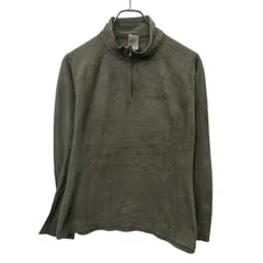 THE NORTH FACE フリースジャケット M グレー系 ブラウン系 ノースフェイス ハーフジップ アウトドア 古着卸 アメリカ仕入 a708-6211