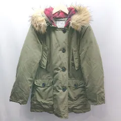 ■ ⊇ CIAOPANIC TYPY チャオパニックティピー ファー取り外し可能 長袖 モッズコート サイズM グリーン レディース E  【1503050011532】