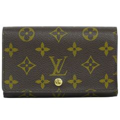 本物 ルイヴィトン LOUIS VUITTON LV ポルトモネ ビエ トレゾール モノグラム 折財布 ブラウン M61730 ビトン 財布 ウォレット 中古 【フォロー割】