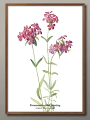 1-7678花 フラワー 絵画の散歩道 オリジナル商品 A3 サイズ ポスター アート おしゃれ 絵画 インテリア 北欧 イラスト マット紙 艶消し アートパネル 額 フレーム デザイン 壁掛け ギフト 新築祝い ディスプレイ 