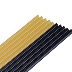 【特価セール】ホットメルト デントリペア用品 接着剤 グルーガン用スティック グルースティック 長さ27センチ*直径0.7センチ 黒色＆黄色20本入り