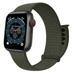 コンパチブル Apple Watch バンド 40mm 41mm 42mm 44mm 45mm 46mm 49mm 柔らかく快適で軽量で通気性の良いナイロンスポーツループベルトアップルウォッチシリーズ 10 9 8 7 6 5 4 SE Ultraに対応 (4