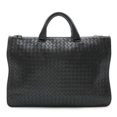 BOTTEGA VENETA ボッテガ ヴェネタ ボッテガベネタ イントレチャート ビジネスバッグ ブリーフケース 書類カバン レザー ブラック 黒