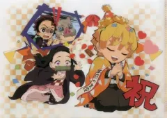 【中古】クリアファイル 集合 A4クリアファイル 「鬼滅の刃×ufotable cafe 我妻善逸誕生祭2020」