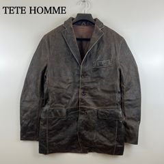 テットオム○極美品/希少2wayカラー○A2型 ラムレザーリブジップ