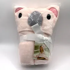◇811【新品】ディーゴ DEIGO コアラ #5905 ピンク ベビー アニマル フード付き バスタオル ギフト 男の子 女の子 出産祝い 赤ちゃん バスローブ プレゼント 約82×60cm コットン100%