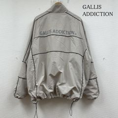 GALLIS ADDICTION ガリスアディクション ジャケット、上着 ジャンパー、ブルゾン PIPING TRACK JACKET ジャケット フルジップアップ ロゴ 刺繍 バックプリント フーディー 113360
