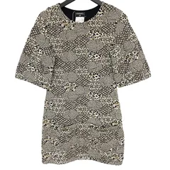 CHANEL♡ココマーク ロゴ ニットワンピースブラック No.5 ビーズ ♡ CHANEL♡ココマーク ロゴ ニットワンピースブラック No.5 ビーズ