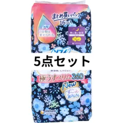 ソフィ はだおもい 極うすスリム 特に多い夜用 羽つき 36cm 16個入 5点セットのサムネイル