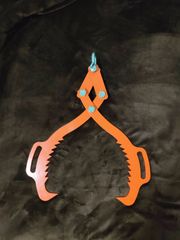 45cm 丸太トング 鋼板製★ログ リフティング 集材 吊り けん引 林内作業車 林業 薪 原木 ツカミ ハサミ 検)Roughneck Timber Tuff 