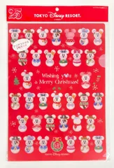 東京ディズニーリゾート クリアファイル2枚セット DISNEY CHRISTMAS 雪だるま/Wishing you a Merry Christmas! 25周年
