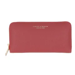 ☆ ワインレッド ☆ 長財布 lyba258 財布 レディース 長財布 大容量 ファスナー お財布 ロングウォレット 小銭入れ カード入れ さいふ ロング ウォレット クラッチバッグ クラッチバック ジッパー 使いやすい 見やすい 取り出しやすい 多機能