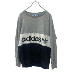 adidas ロゴスウェット プリントスウェット OTサイズ アディダス グレー系 古着卸 アメリカ仕入 t2406-3003