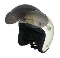 新品！ ZK-300 スモールジェット 内装着脱式 【アイボリーホワイト】+スモークミラーバブル（劣化防止UVカット＆ハードコート加工済）+フリップアップ SG公認 PSC認可 全排気量対応 盗難防止金属ホルダー ※フリーサイズ(57～60㎝)