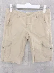 ◇ TOMMY JEANS トミージーンズ ハーフ ショート パンツ サイズ1 ベージュ レディース  【1002800862030】