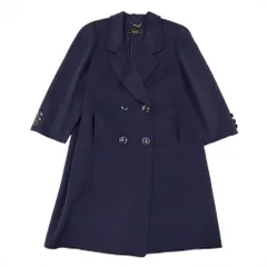 レリアン Leilian コート カシミヤ ネイビー サイズ13+