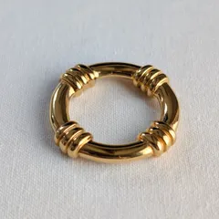 【美品】 Hermes エルメス スカーフリング 《ブーエ》 GP