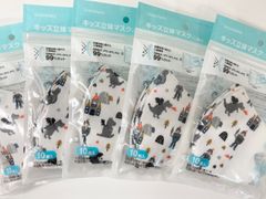 Greennose キッズ立体マスク（三層構造）10枚入×5個　4歳以上　 騎士とドラゴン
