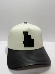 Newera ロサンゼルスドジャース レザーバイザー 9forty A-FRAME スナップバックキャップ ツートンカラー