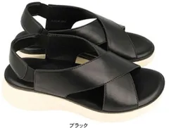 クロワッサン サンダル croissant クロワッサン レディース サンダル コンフォートサンダル シューズ 靴 ダイマツ サンダル ストラップ レディース 靴 母の日 敬老の日 cr4604 ブラック M（22.5-23cm）