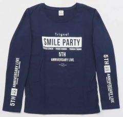 【中古】Tシャツ(男性アイドル) Trignal ロングTシャツ ネイビー Lサイズ 「Kiramune Presents Trignal 5th Anniversary Live “SMILE PARTY”」