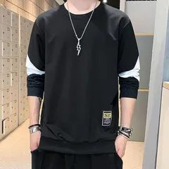 メンズ tシャツ 長袖 パーカー メンズ 長袖 秋服 大きいサイズ カジュアル 丸襟 柔らかい ファッション トレーナー メンズ 秋服 hhfs01