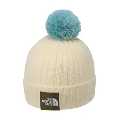 THE NORTH FACE ノースフェイス ポンポンカプッチョ キッズ ニットキャップ 保温 抗菌防臭 ホワイトデューン
