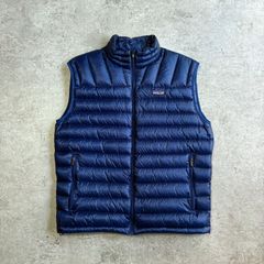 00s Y2K patagonia パタゴニア グースダウンベスト ブルー 青 - メルカリ