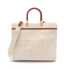 フェンディ FENDI トートバッグ SUNSHINE MEDIUM サンシャイン ミディアム 8BH386 ナチュラル/ブラウン キャンバス サンシャイン ミディアム レディース Used Aのサムネイル