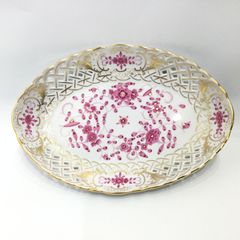 ロイヤルヴィエナ 希少 花の透かし籠 バスケット ピンクローズ 小物