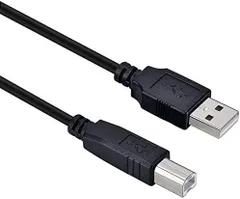 【特価商品】HELVAK ベーシック プリンターケーブル USB2.0 ケーブル プリンター用 3m 複合機 スキャナー ファックス機 コピー機に対応 (タイプAオス - タイプBオス) (1.2M)