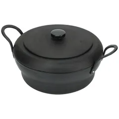 【 新品 未開封 】 パール金属 揚げクック 鉄製蓋付段付天ぷら鍋２５ｃｍ HB-5259 未使用 送料無料のサムネイル