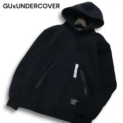 新品 24AW★ GU x UNDERCOVER ジーユー アンダーカバー 裏起毛 ヘビーウェイト スウェット パーカー Sz.M メンズ 黒 未使用